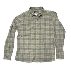 Patagonia Men's Plaid Long Sleeve Button Up Shirt Size M El Ray Hiking Outdoor